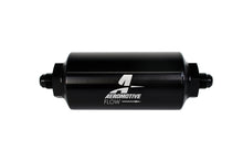 Load image into Gallery viewer, Aeromotive 12345 - In-Line Filter - (AN-6 Male) 10 Micron Microglass Element Bright Dip Black Finish