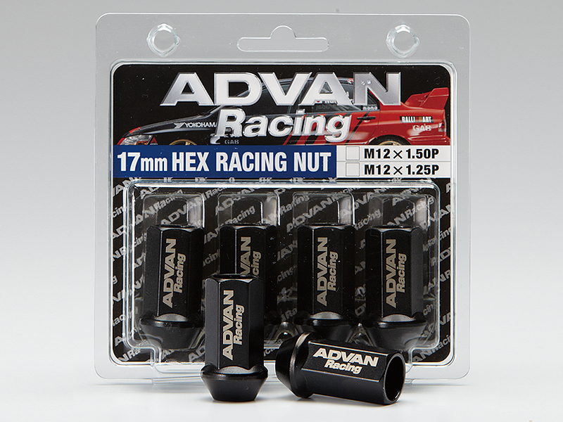 Advan V0263 - Lug Nut 12X1.25 (Black) - 4 Pack