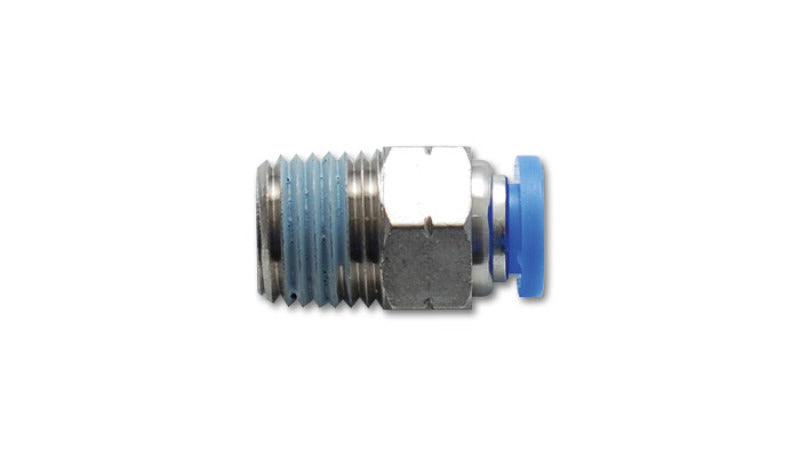 Vibrant 2664 - Male Straight Pneumatic Vacuum Fitting (1/4in NPT Thread) - for 1/4in (6mm) OD tubing