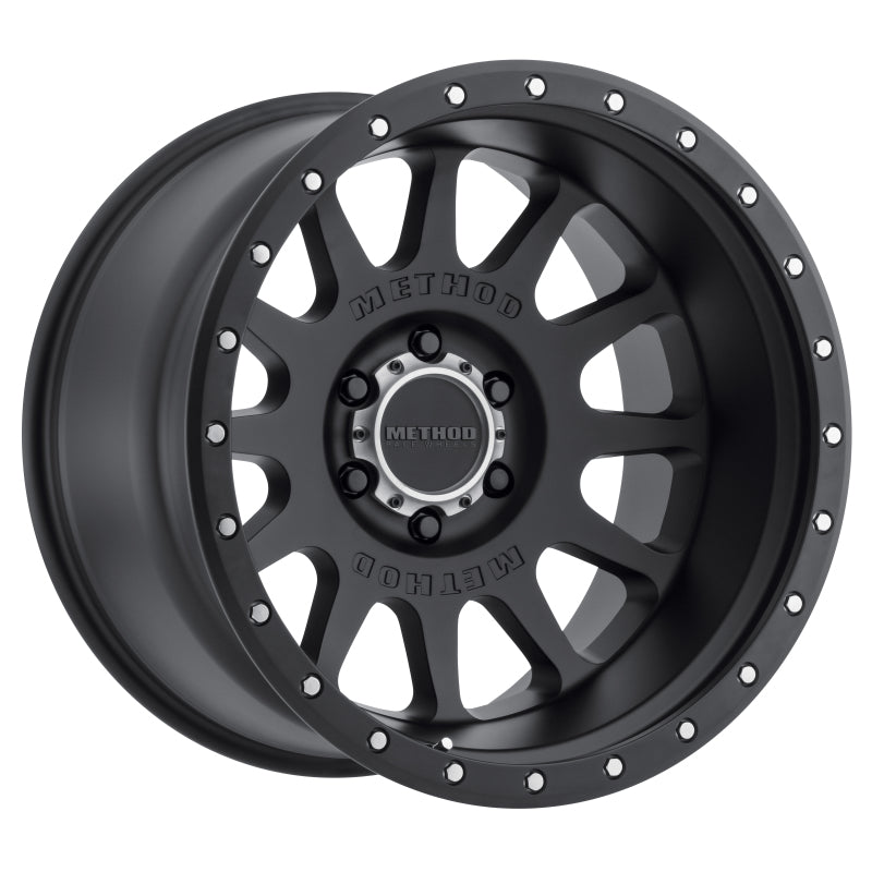 Method Wheels MR60521060524N - Method MR605 NV 20x10 -24mm Offset 6x5.5 106.25mm CB Matte Black Wheel