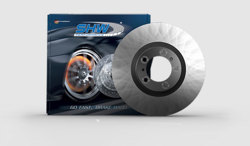 SHW Performance VFR37814 -SHW 05-09 Volkswagen Touareg 3.2L/4.2L w/18in Wheels Right Front Smooth Monobloc Brake Rotor