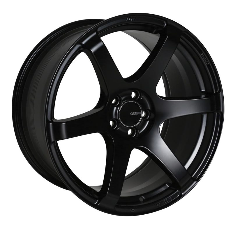 Enkei 485-880-6535BK - T6S 18x8 35mm Offset 5x114.3 Bolt Pattern 72.6 Bore Matte Black Wheel