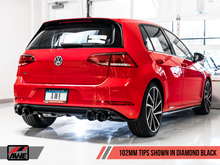 Load image into Gallery viewer, AWE Tuning 3025-43070 - MK7.5 Golf R SwitchPath Exhaust w/Diamond Black Tips 102mm