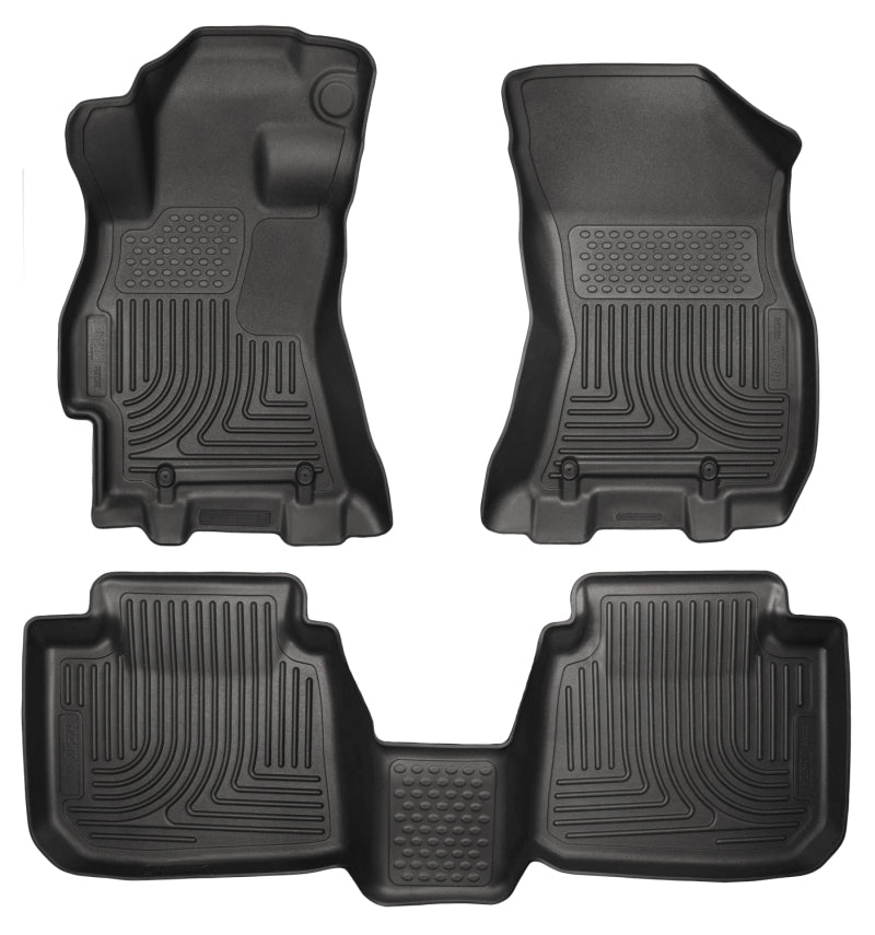 Husky Liners FITS: 2015 Subaru Legacy/Outback Weatherbeater Black Front & 2nd Seat Floor Liners