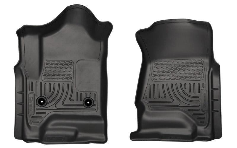 Husky Liners FITS: 18241 - 14 Chevrolet Silverado/GMC Sierra 1500 Weatherbeater Black Front Floor Liners