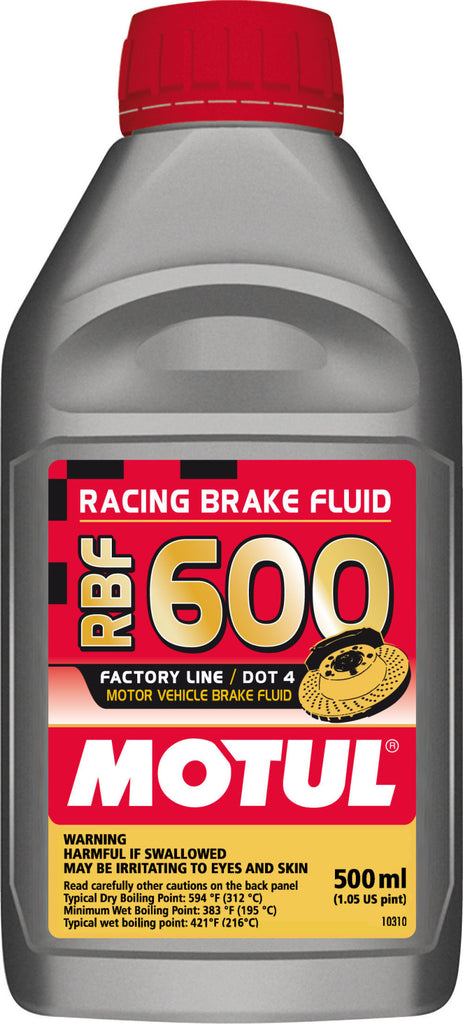 Motul 100949 - 1/2L Brake Fluid RBF 600 - Racing DOT 4