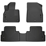 Husky Liners FITS: 20-22 Hyundai Palisade Weatherbeater Black Front & 2nd Seat Floor Liners