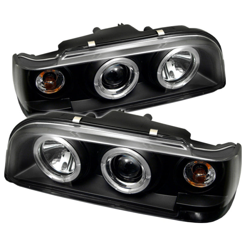 SPYDER 5012289 - Spyder Volvo 850 93-97 Projector Headlights LED Halo Black High H1 Low H1 PRO-YD-VO85092-HL-BK
