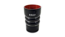 Load image into Gallery viewer, Vibrant 11865 - Silicone Coupling 4 Ply Aramid CAC Hose 3in x 3.5in Inlet/Outlet - Black