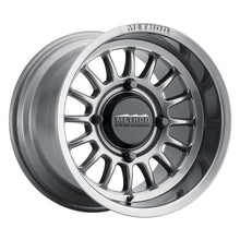 Load image into Gallery viewer, Method MR411 Bead Grip 15x10 / 6+4/25mm Offset / 4x136 / 106.25mm CB Gloss Titanium Wheel