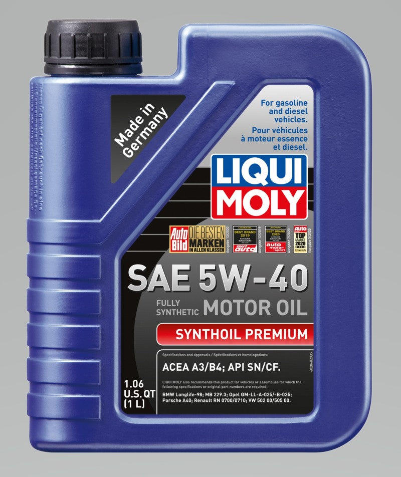 LIQUI MOLY 2040 - 1L Synthoil Premium Motor Oil SAE 5W40