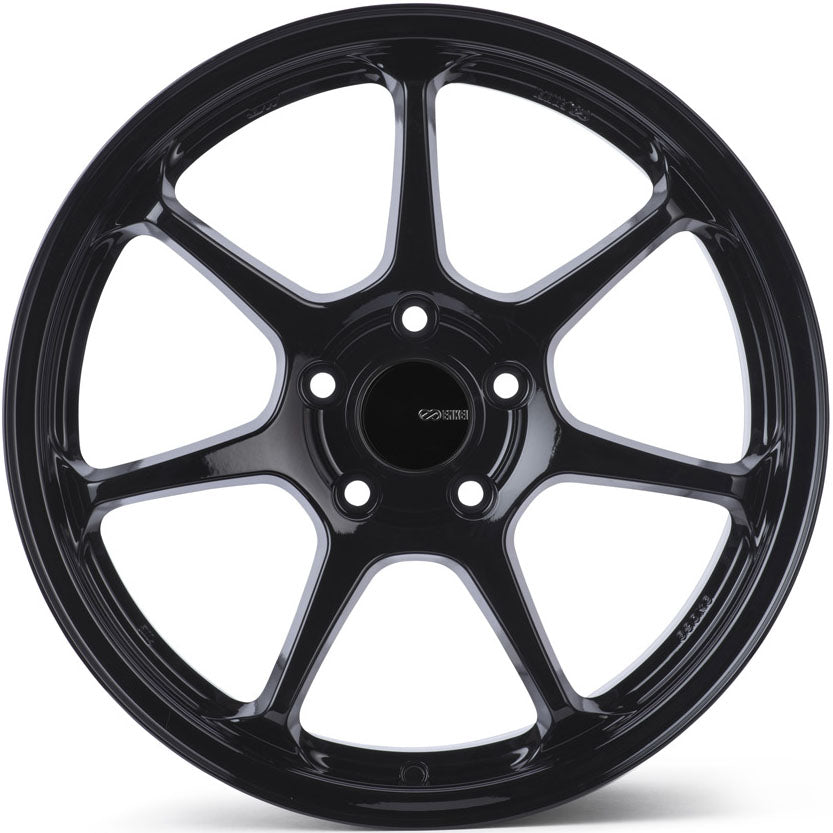 Enkei 535-895-6538BK - TS-7 18x9.5 5x114.3 38mm Offset 72.6mm Bore Gloss Black Wheel