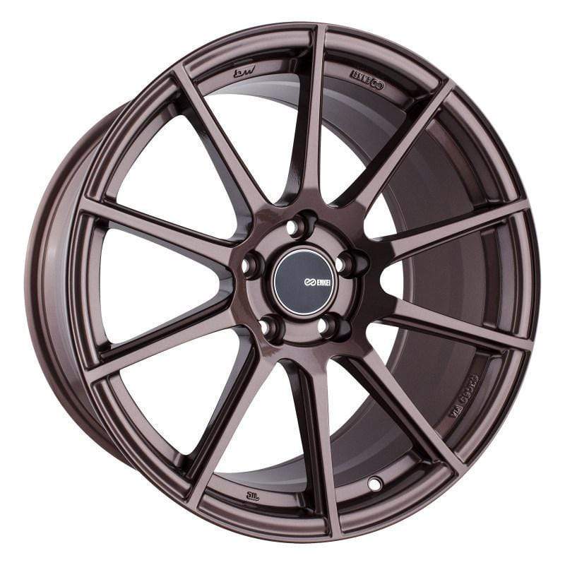 Enkei 499-895-6535ZP - TS10 18x9.5 35mm Offset 5x114.3 Bolt Pattern 72.6mm Bore Dia Copper Wheel