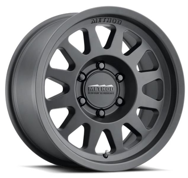 Method Wheels MR70478560500 - Method MR704 17x8.5 0mm Offset 6x5.5 106.25mm CB Matte Black Wheel