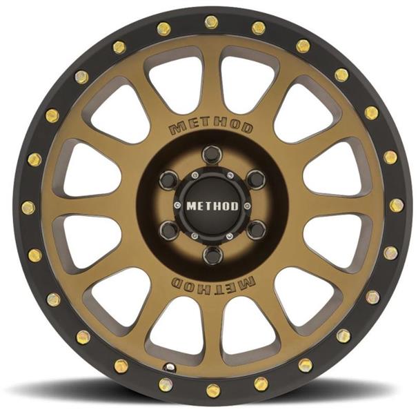 Method Wheels MR30568060900 - Method MR305 NV 16x8 0mm Offset 6x5.5 108mm CB Method Bronze/Black Street Loc Wheel