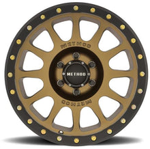 Load image into Gallery viewer, Method Wheels MR30568060900 - Method MR305 NV 16x8 0mm Offset 6x5.5 108mm CB Method Bronze/Black Street Loc Wheel