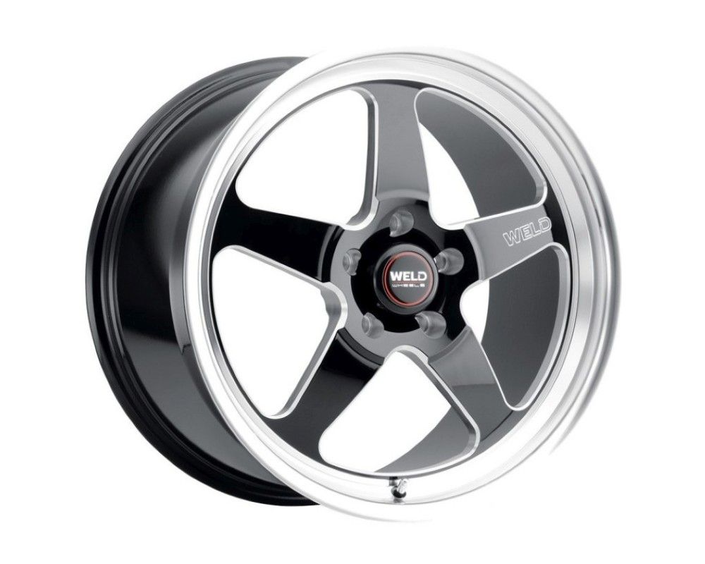 Weld S1558C067N23 - S155 18x5 Ventura Drag 5x114.3 ET-23 BS2.1 Gloss BLK MIL DIA 78.1