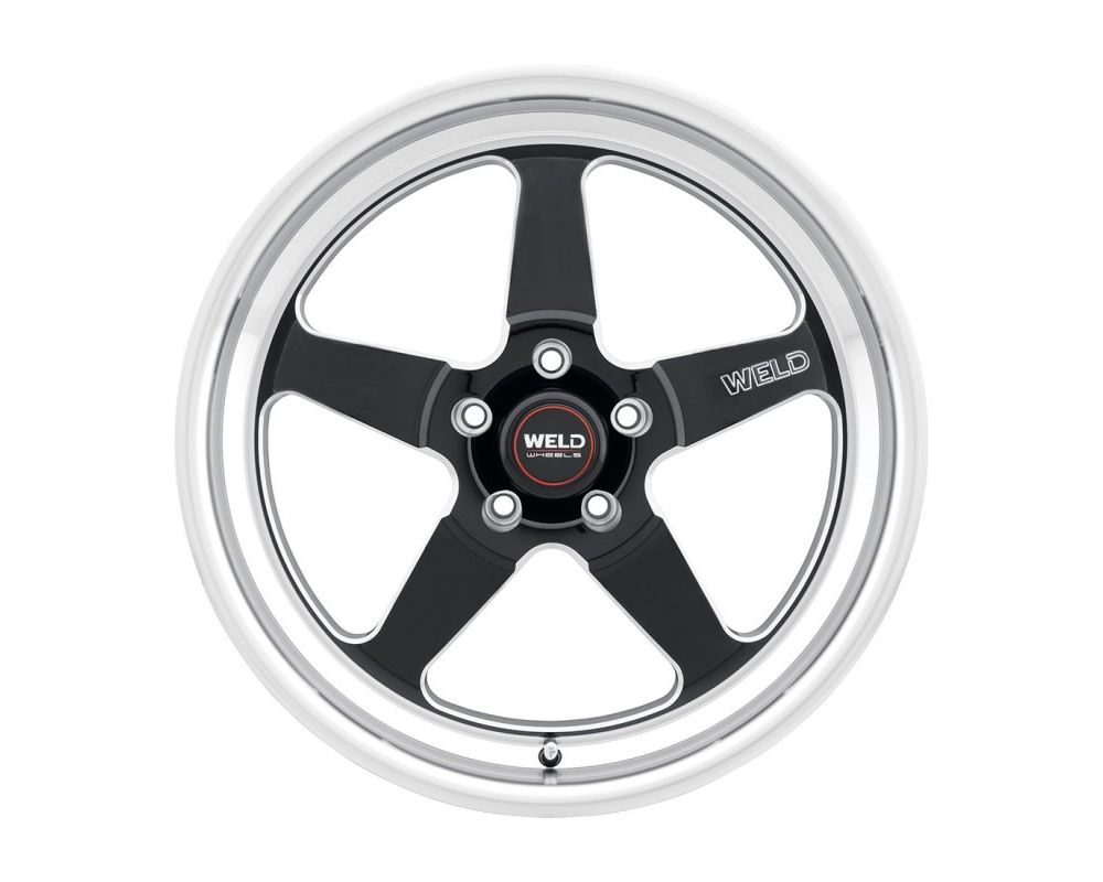 Weld S1557C067N21 - S155 17x5 Ventura Drag 5x114.3 ET-21 BS2.18 Gloss BLK MIL DIA 78.1