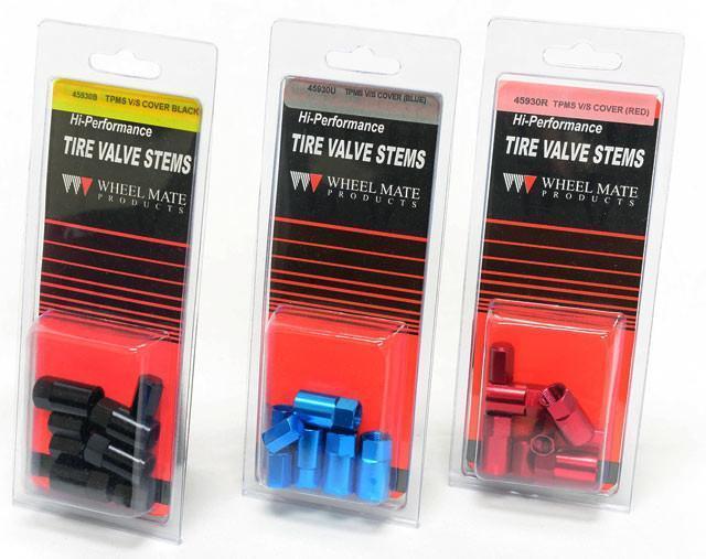 Wheel Mate 45930R - Aluminum TPMS Valve Stem Cover - Red Anodize