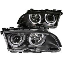 Load image into Gallery viewer, ANZO 121015 - 1999-2001 BMW 3 Series E46 Projector Headlights w/ Halo Black