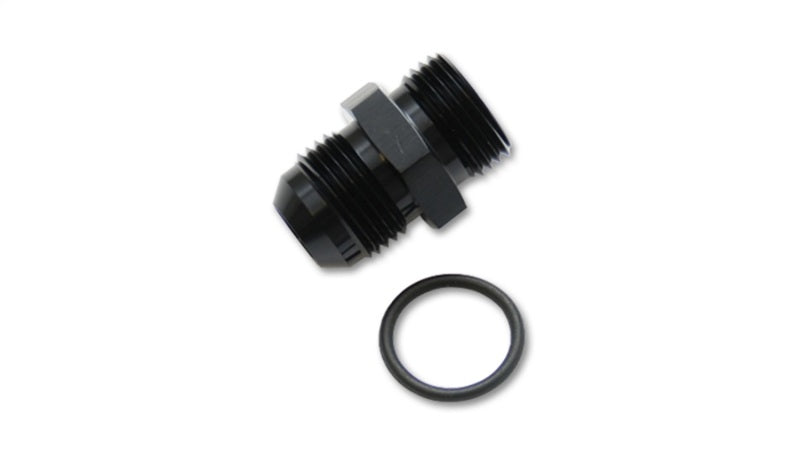 Vibrant 16833 - -8AN Flare to AN Straight Cut Thread (1-1/6-12) w/ O-Ring Adapter Fitting