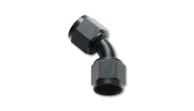 Vibrant 10711 - -4AN X -4AN Female Flare Swivel 45 Deg Fitting ( AN To AN ) -Anodized Black Only