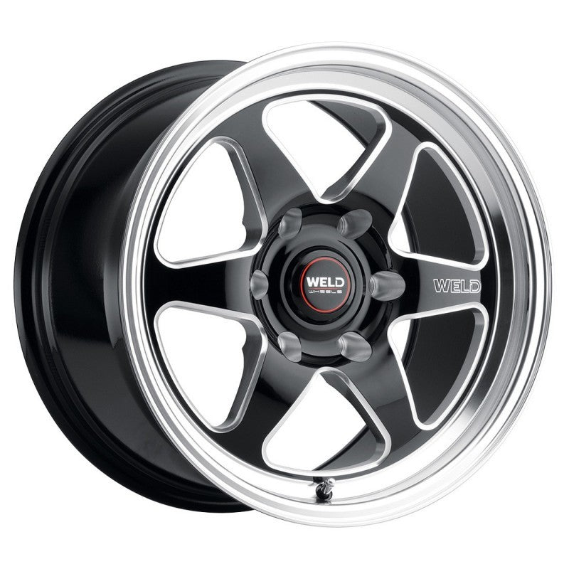 Weld S15670084P25 - S156 17x10 Ventura 6 Drag 6x139.7 ET25 BS6.50 Gloss BLK MIL DIA 106.1