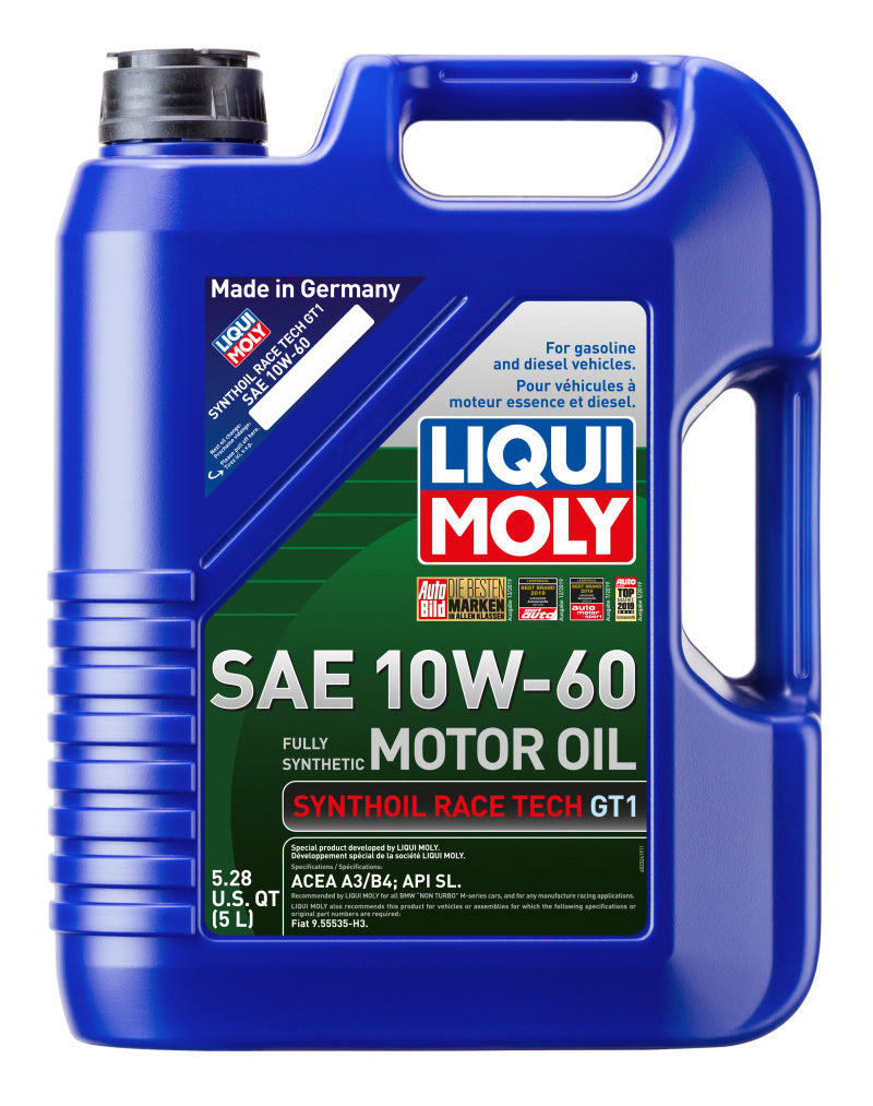 LIQUI MOLY 2024 - 5L Synthoil Race Tech GT1 Motor Oil 10W60