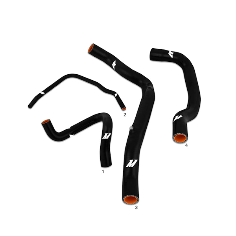 Mishimoto MMHOSE-TINY-01BK - 02-06 Mini Cooper S (Supercharged) Black Silicone Hose Kit