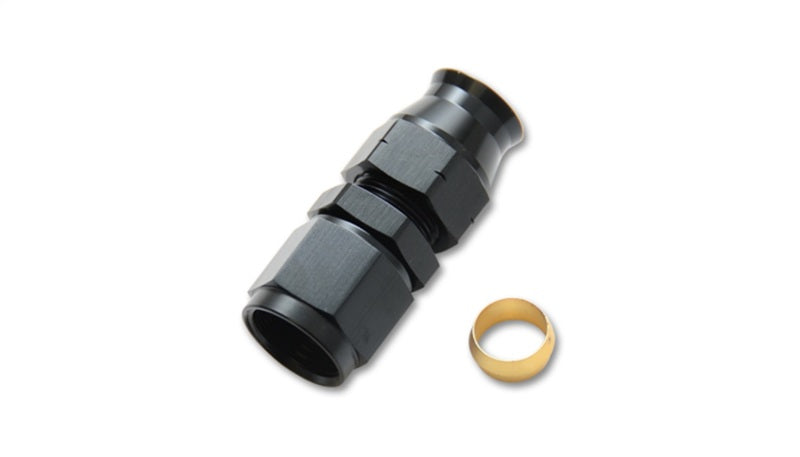 Vibrant 16449 - -10AN Female to .625in Tube Adapter Fitting (w/Brass Olive Insert)