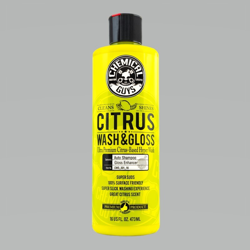 Chemical Guys CWS_301_16 - Citrus Wash & Gloss Concentrated Car Wash - 16oz