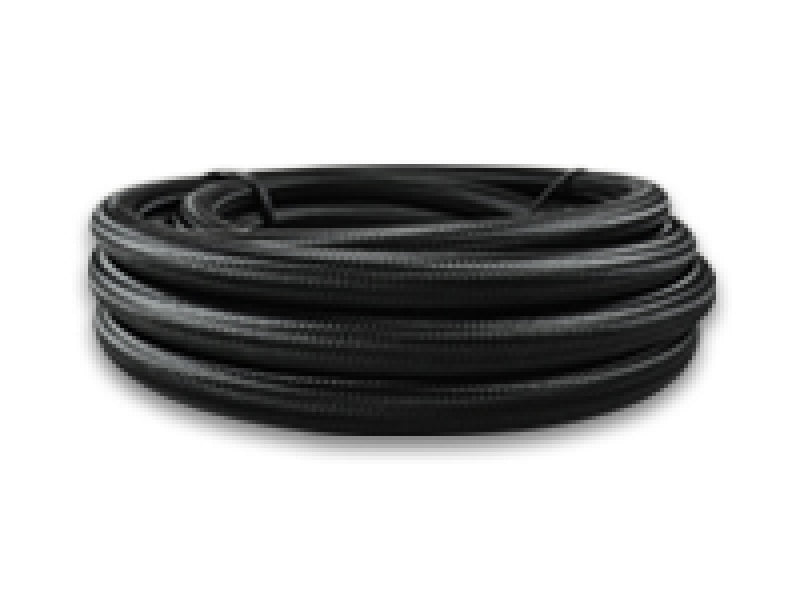 Vibrant 11956 - -6 AN Black Nylon Braided Flex Hose (2 foot roll)