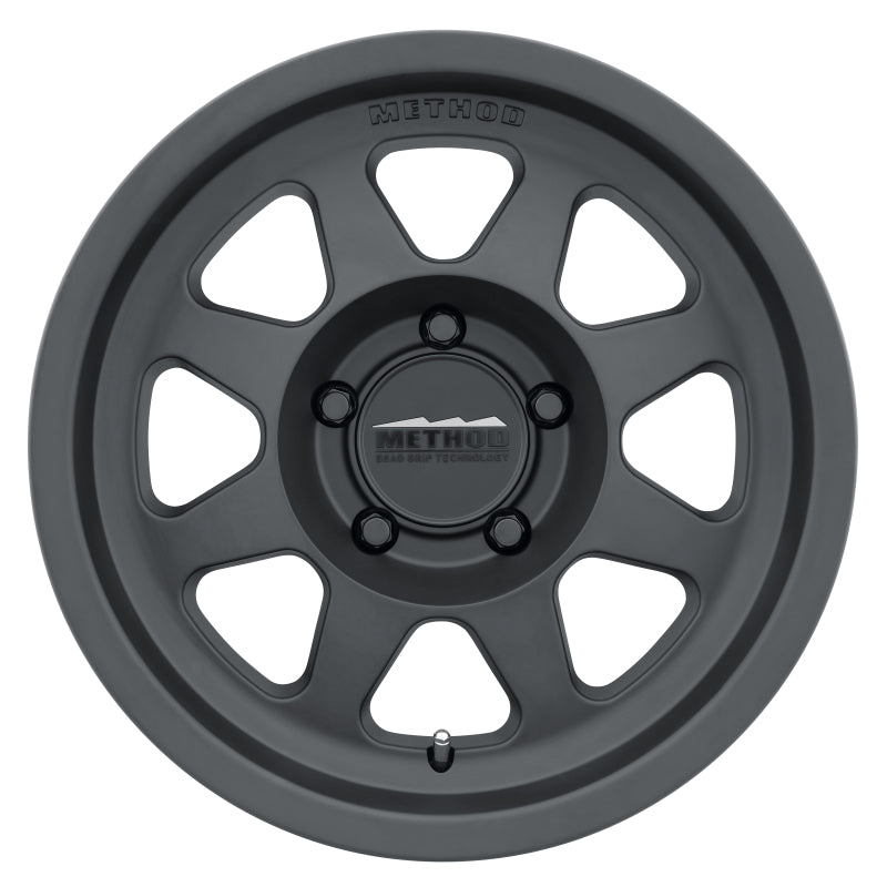 Method Wheels MR70178550500 -Method MR701 17x8.5 0mm Offset 5x5 71.5mm CB Matte Black Wheel