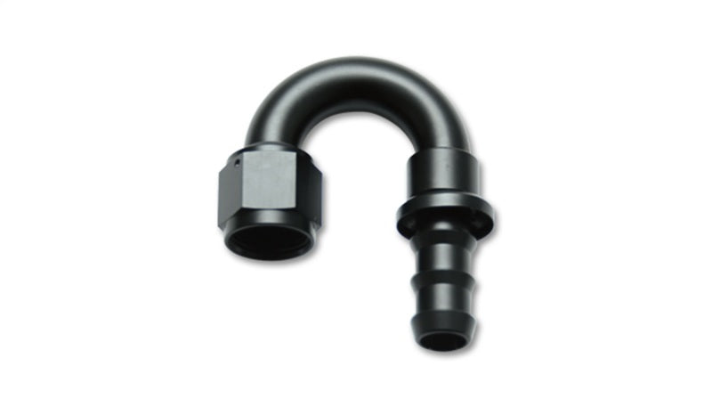 Vibrant 22808 - -8AN Push-On 180 Deg Hose End Fitting - Aluminum