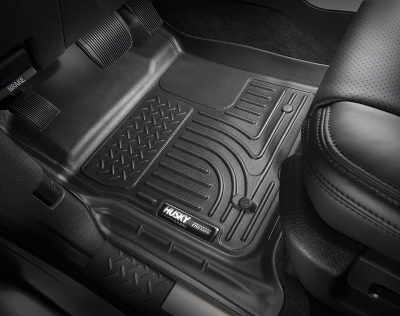 Husky Liners FITS: 14 Toyota Highlander Weatherbeater Black Front & 2nd Seat Floor Liners