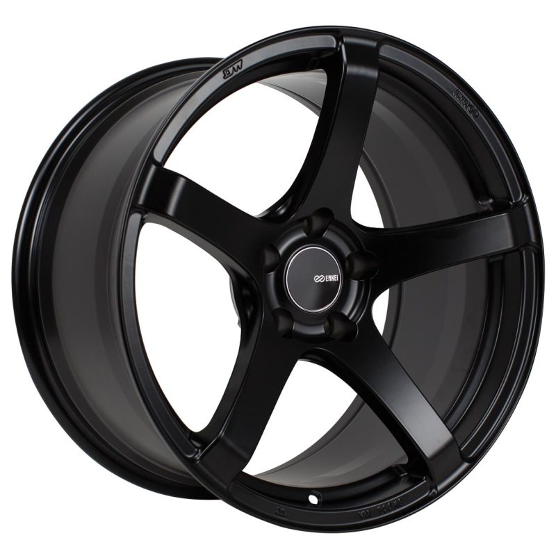 Enkei 476-895-1235BK - Kojin 18x9.5 35mm Offset 5x120 Bolt Pattern 72.6mm Bore Dia Matte Black Wheel