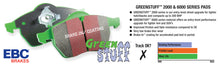 Load image into Gallery viewer, EBC 08-11 Chrysler Town &amp; Country 3.3 Greenstuff Front Brake Pads