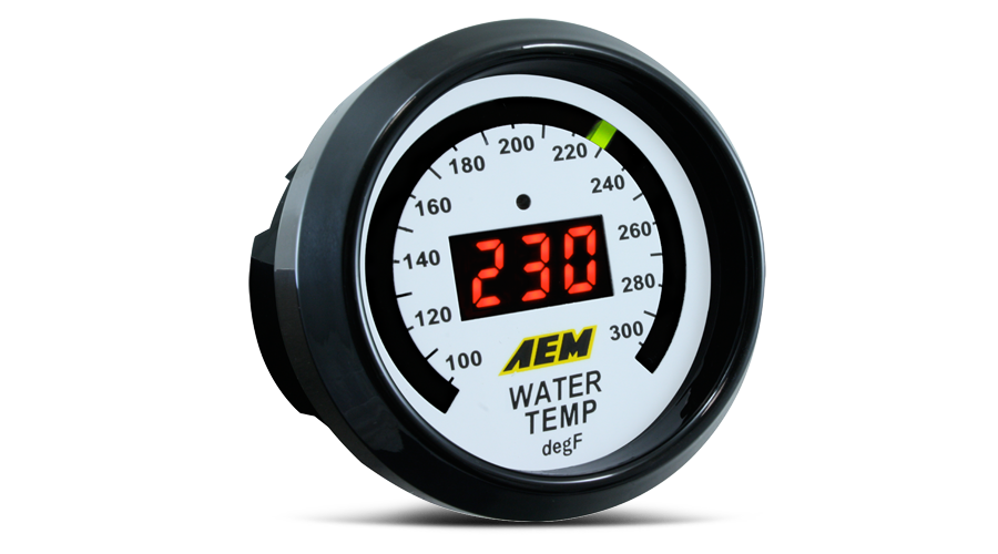 AEM 30-4402 - 52mm Temperature (Transmission / Oil / Water) Digital Gauge