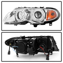 Load image into Gallery viewer, SPYDER 5042408 - Spyder BMW E46 3-Series 02-05 4DR Projector Headlights 1PC LED Halo Chrm PRO-YD-BMWE4602-4D-AM-C