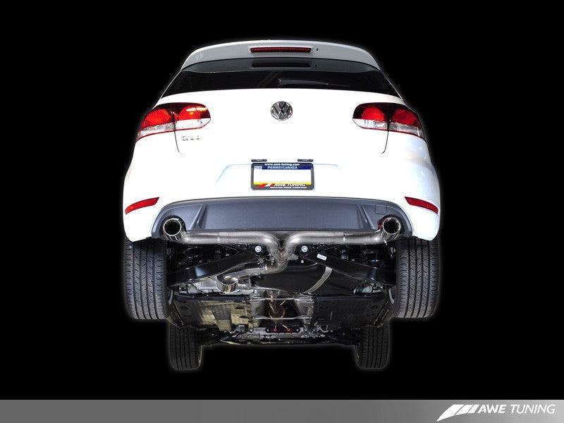 AWE Tuning 3015-32036 - Mk6 GTI Performance Catback - Chrome Silver Round Tips