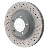 SHW Performance PFR39912 -SHW 15-16 Porsche 911 Carrera 4 GTS 3.8L w/o Ceramic Brake Right Frt Drilled-Dimpled MB Brake Rotor