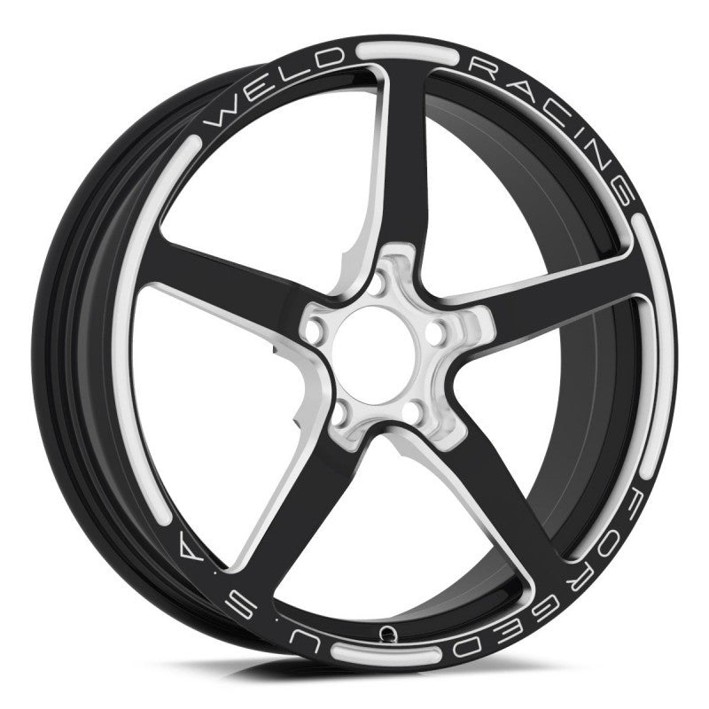 Weld 88B-1806275 - Alumastar 1-Piece 18x6 / 5x4.75 BP / 2.7in. BS Black Wheel