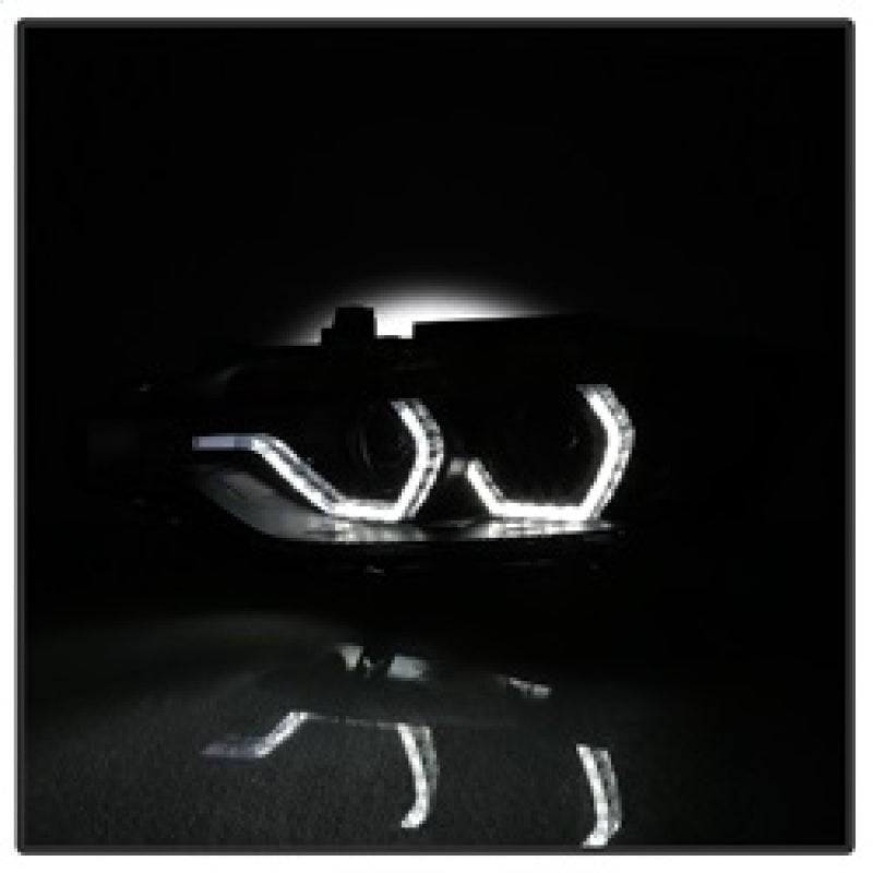 SPYDER 5085047 -Spyder 12-14 BMW F30 3 Series 4DR Projector Headlights - LED DRL - Blk Smoke PRO-YD-BMWF3012-DRL-BSM