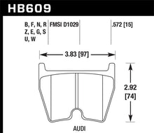 Load image into Gallery viewer, Hawk Performance HB609G.572 - Hawk 08-11 Audi R8/07-08 RS4/03-04 RS6 / 02-03 VW Phaeton DTC-60 Front Race Brake Pads