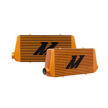 Load image into Gallery viewer, Mishimoto MMINT-URG - Universal Gold R Line Intercooler Overall Size: 31x12x4 Core Size: 24x12x4 Inlet / Outlet