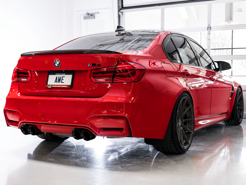 AWE Tuning 3025-43074 - BMW F8X M3/M4 SwitchPath Catback Exhaust - Diamond Black Tips