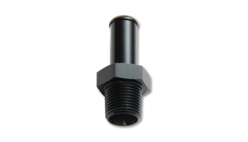 Vibrant 11201 - 1/4in NPT to 3/8in Barb Straight Fitting - Aluminum