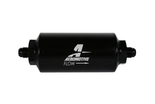 Load image into Gallery viewer, Aeromotive 12347 - In-Line Filter - (AN-6 Male) 10 Micron Fabric Element Bright Dip Black Finish