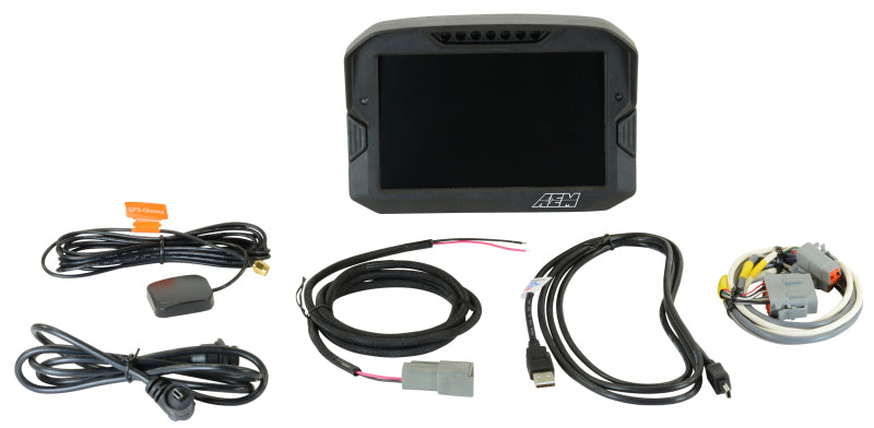 AEM 30-5703 - CD-7 Logging GPS Enabled Race Dash Carbon Fiber Digital Display w/o VDM (CAN Input Only)