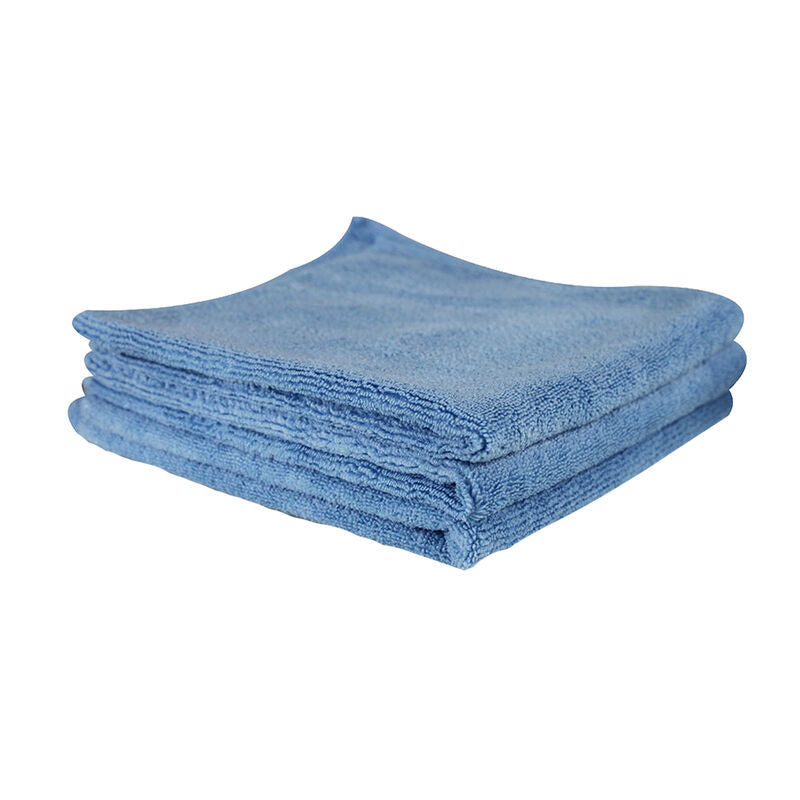 Chemical Guys MICBLUE03 - Workhorse Professional Microfiber Towel - 16in x 16in - Blue - 3 Pack
